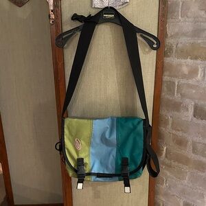 Timbuk2 Green, Light Blue, Teal multistripe Messenger Bag
